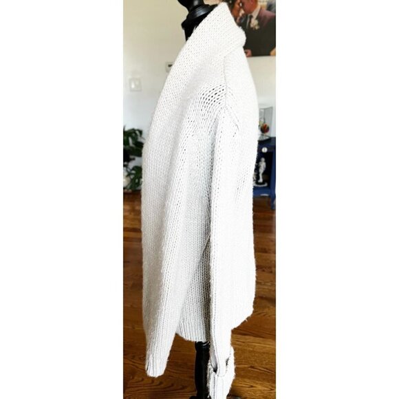 JOIE Beige Brunone Wool Alpaca Blend Oatmeal Cardigan - Picture 7 of 9